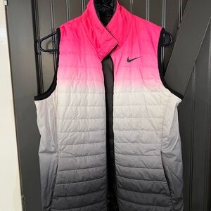 Nike Women's Gradient Pink and Gray Vest